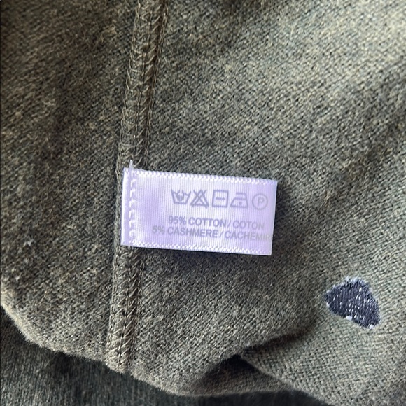 Lisa Todd Green More To Love Embroidered heart Crew Neck Sweater | S - Picture 3 of 5